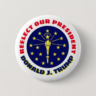 Indiana zegt: Vernieuw ons President Ronde Button 5,7 Cm