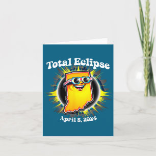 Indiana Zonnebril Zonne-eclipse Illustratie Kaart