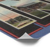 Indiana (Zuid) - Grote Letter-scènes Poster (Hoek)