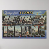 Indiana (Zuid) - Grote Letter-scènes Poster (Voorkant)