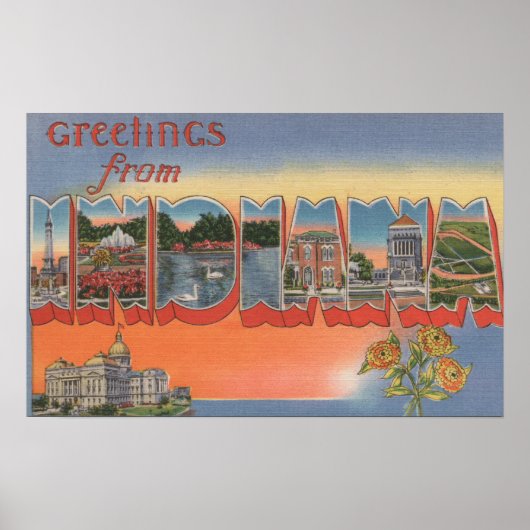 IndianaLarge Letter ScenesIndiana Poster (Voorkant)