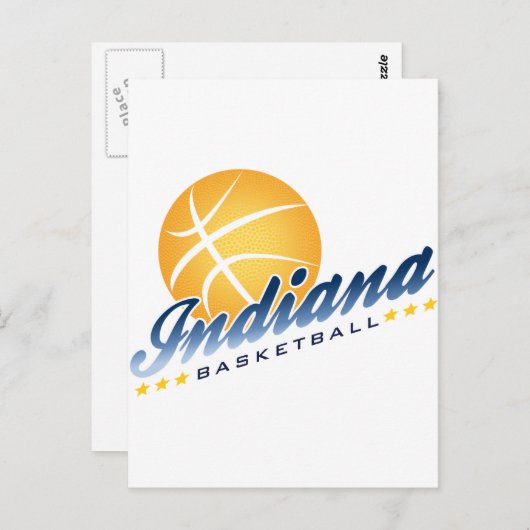 Indianapolis Basketball Briefkaart (Voorkant / Achterkant)
