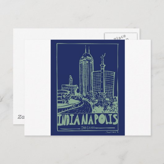 Indianapolis Briefkaart (Voorkant / Achterkant)