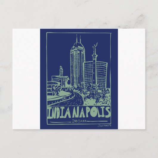 Indianapolis Briefkaart (Voorkant)