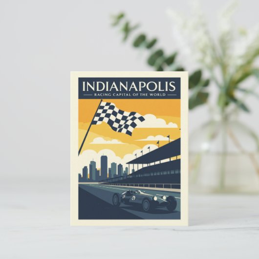  Indianapolis Briefkaart (Staand voorkant)