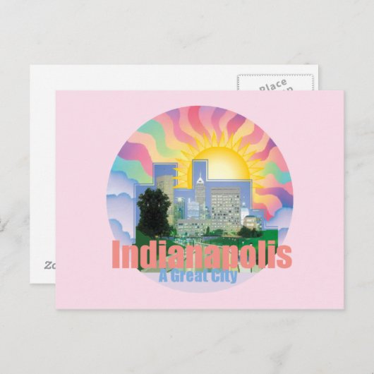 INDIANAPOLIS Briefkaart (Voorkant / Achterkant)