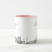 Indianapolis bruiloft gepersonaliseerde koffie Mok (Midden)