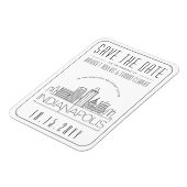 Indianapolis bruiloft gestileerde stad Opslaan dat Magneet (Linkerzijde)