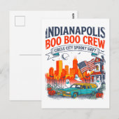 Indianapolis Circle City Spooky Shift Retro Briefkaart (Voorkant / Achterkant)