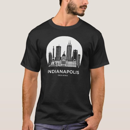 Indianapolis City Indiana T-shirt (Voorkant)