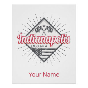 Indianapolis City Indiana Verenigde Staten Perfect Poster