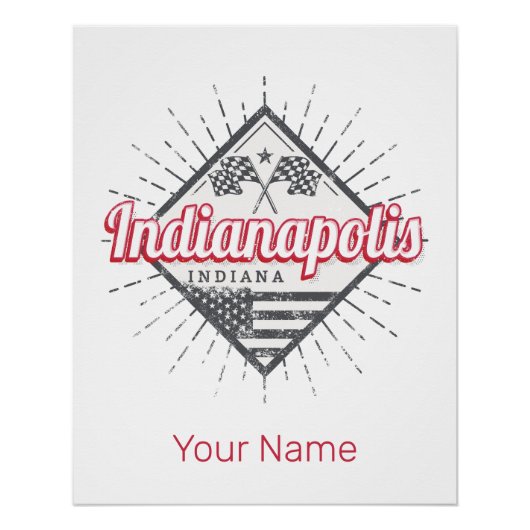 Indianapolis City Indiana Verenigde Staten Perfect Poster (Voorkant)