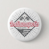 Indianapolis City Indiana Verenigde Staten Ronde Button 5,7 Cm (Voorkant)