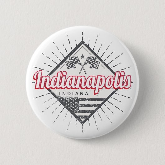 Indianapolis City Indiana Verenigde Staten Ronde Button 5,7 Cm (Voorkant)