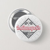 Indianapolis City Indiana Verenigde Staten Ronde Button 5,7 Cm (Voorkant /achterkant)