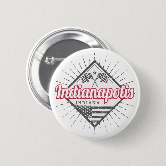 Indianapolis City Indiana Verenigde Staten Ronde Button 5,7 Cm (Voorkant /achterkant)
