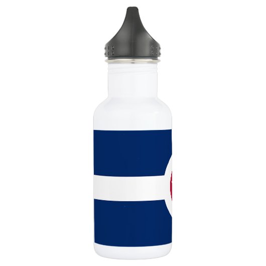 Indianapolis City Vlag Vrijheidsfles Waterfles (Links)