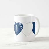 Indianapolis Colts Football Heart Design Koffiemok (Voorkant rechts)