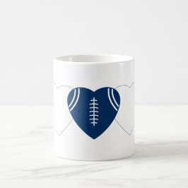 Indianapolis Colts Football Heart Design Koffiemok