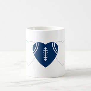 Indianapolis Colts Football Heart Design Koffiemok