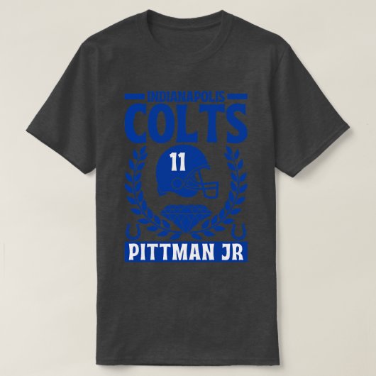 Indianapolis Colts Pittman Jr 11 Amerikaans T-shirt (Design voorkant)