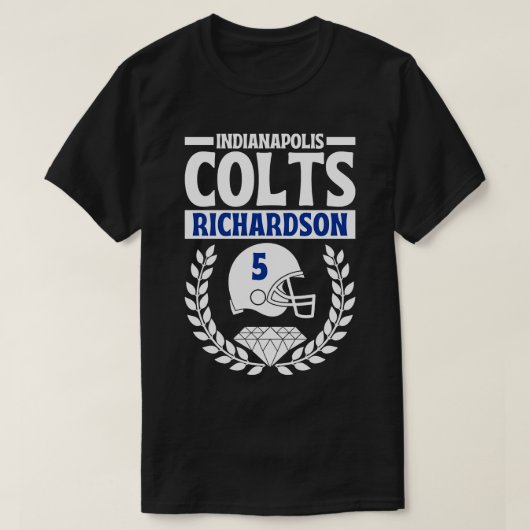 Indianapolis Colts Richardson 5 Amerikaans 1 T-shirt (Design voorkant)