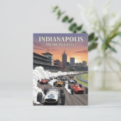 Indianapolis, de racehoofdstad van de wereld briefkaart (Staand voorkant)