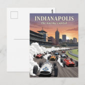 Indianapolis, de racehoofdstad van de wereld briefkaart (Voorkant / Achterkant)