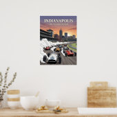 Indianapolis, de racehoofdstad van de wereld poster (Keuken)