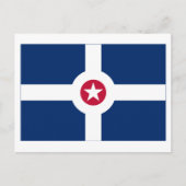 Indianapolis Flag Briefkaart (Voorkant)