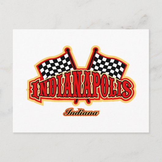 Indianapolis Flagged Briefkaart (Voorkant)
