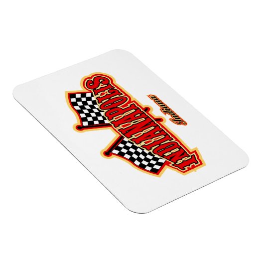 Indianapolis Flagged Magneet (Rechterzijde)