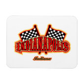 Indianapolis Flagged Magneet (Horizontaal)