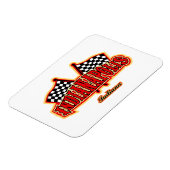 Indianapolis Flagged Magneet (Linkerzijde)