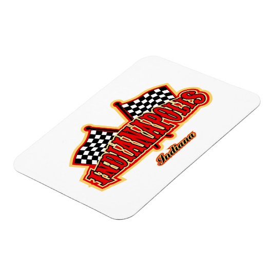 Indianapolis Flagged Magneet (Linkerzijde)