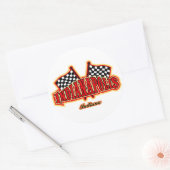 Indianapolis Flagged Ronde Sticker (Envelop)