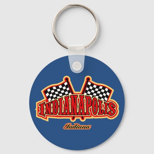 Indianapolis Flagged Sleutelhanger (Voorkant)