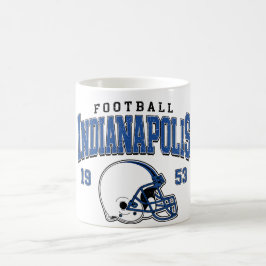 Indianapolis Football Mug – Vintage Helmet Sports Koffiemok