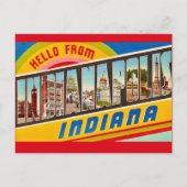 Indianapolis Groeten Briefkaart (Voorkant)