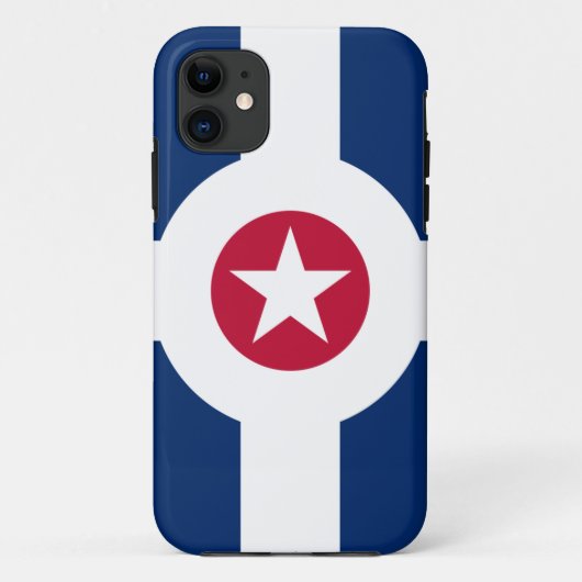 Indianapolis GROTE AFDRUKVlag Case-Mate iPhone Case (Achterkant)