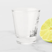 Indianapolis Huwelijksgunst Gepersonaliseerde Proo Shot Glas (Links)