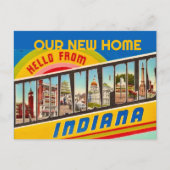 Indianapolis IN Begroetingsaankondiging Briefkaart (Voorkant)