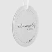 Indianapolis, in Travel United States Simple Ornament (voorkant)