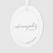 Indianapolis, in Travel United States Simple Ornament (voorkant)