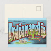 Indianapolis Indiana Ansichtkaart Briefkaart (Voorkant / Achterkant)