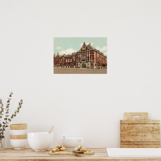 Indianapolis Indiana Athaneum Poster (Keuken)