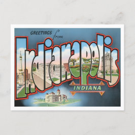 Indianapolis, Indiana  Big Letters Briefkaart