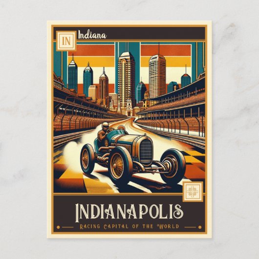 Indianapolis, Indiana |  Briefkaart (Voorkant)