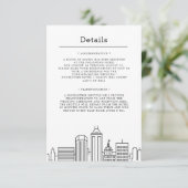 Indianapolis, Indiana bruiloft | Gegevens van bezo Kaart (Staand voorkant)