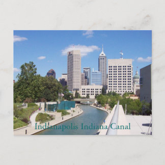 Indianapolis Indiana Canal Briefkaart